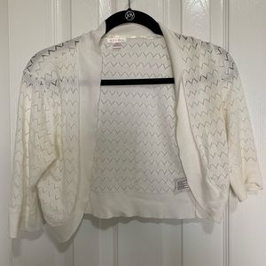 xhilaration Chevron white cardigan